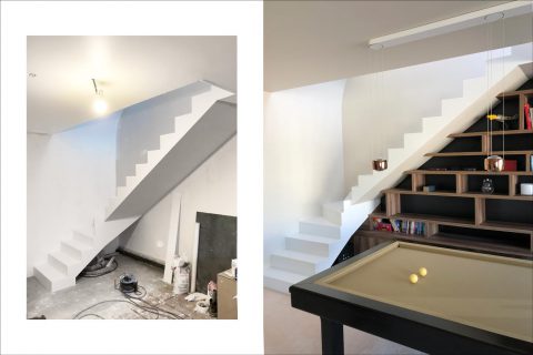 escalier sur mesure pierre acrylique Sevran
